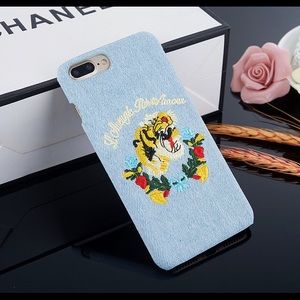 “Hear Me Roar” Blue Jean Phone Case